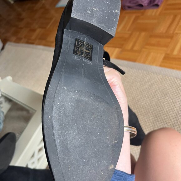 DOLCE VITA Black Suede Over The Knee Flat Boots - Picture 7 of 7